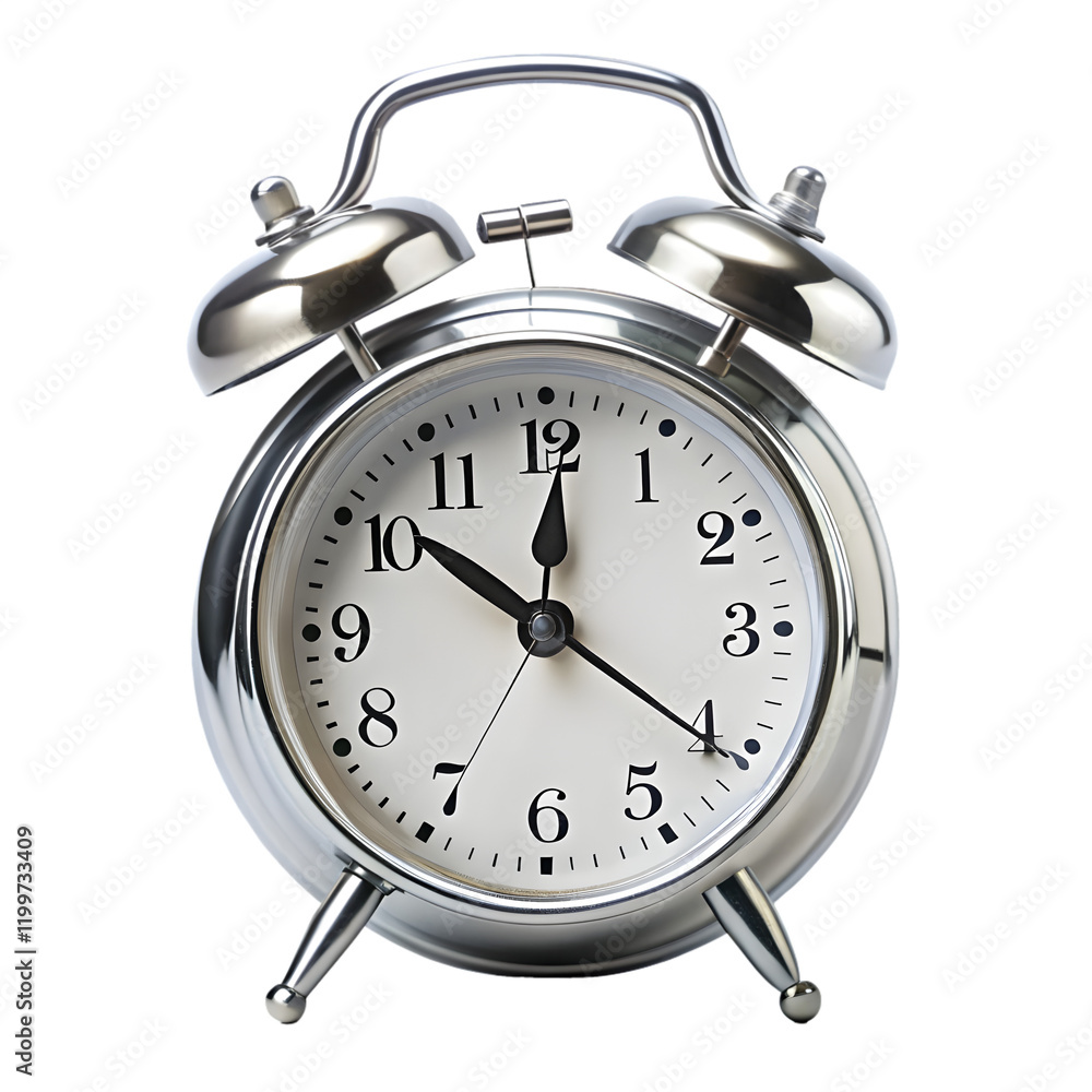 Alarm clock isolated on transparent background Alarm clock isolated on transparent background