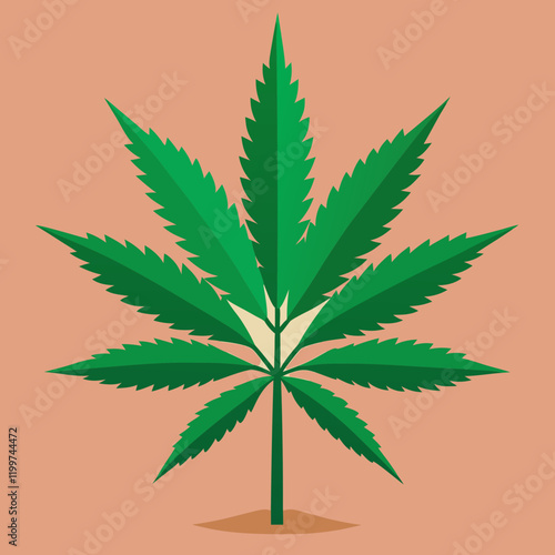 cannabis leaf vector illustration