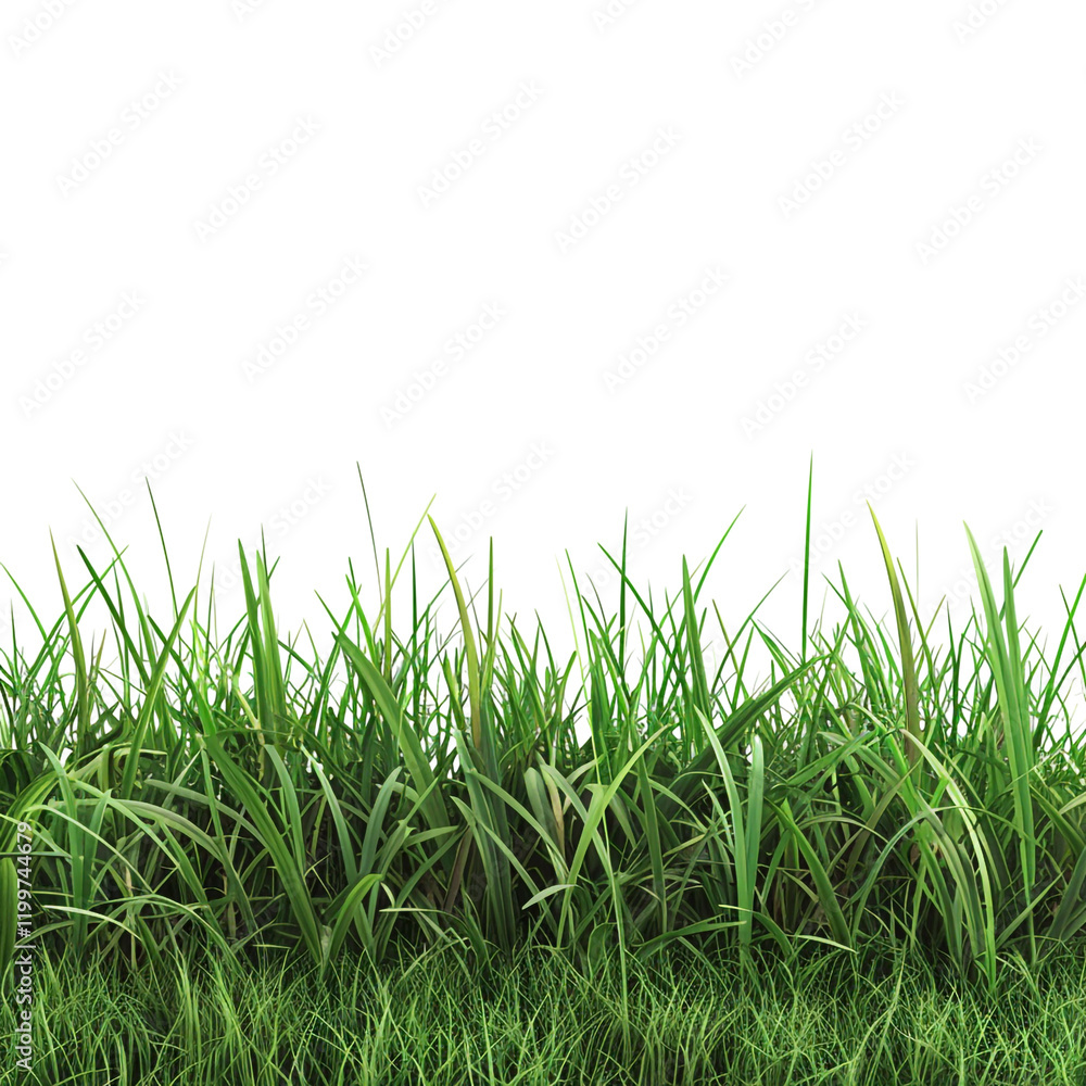 Lush green grass border isolated on transparent background perfect for design projects nature elements spring summer greenery foliage meadow lawn texture Lush green grass border isolated on transparent background perfect for design projects nature elements spring summer greenery foliage meadow lawn texture
