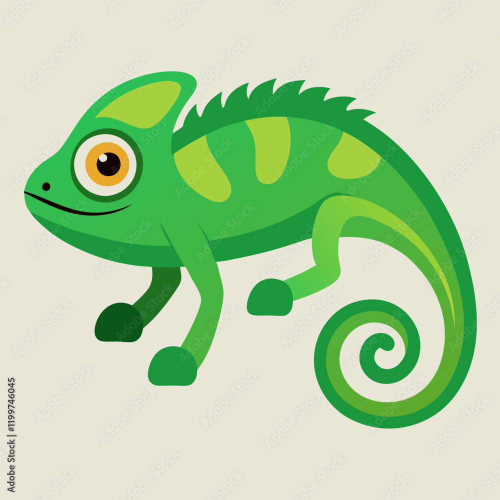 chameleon cartoon illustration chameleon cartoon illustration