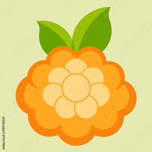 vector illustration of grapes cloudberry