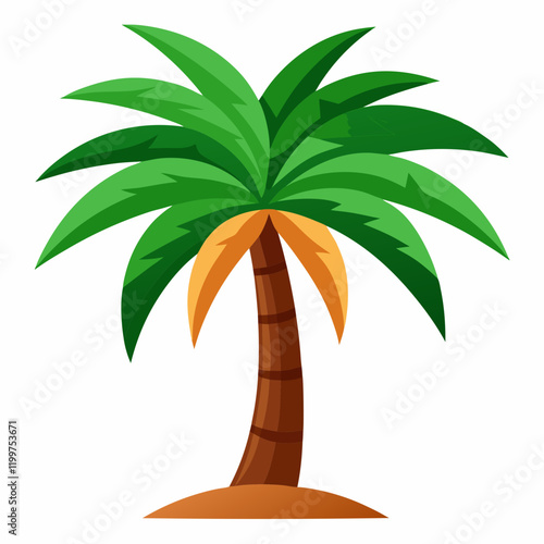 palm tree vector illustration date palm