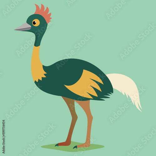 illustration of an emu