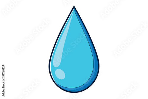 drop water vector illustration on white background