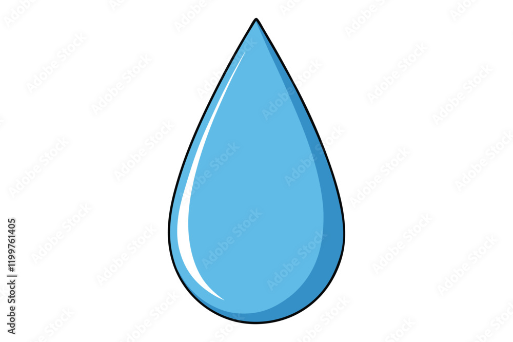 drop water vector illustration on white background drop water vector illustration on white background