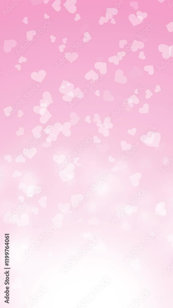 Heart Mother's Day pink background. Gentle romantic screensaver with flying hearts. Copy space. Loop animation. Vertical video. Heart Mother's Day pink background. Gentle romantic screensaver with flying hearts. Copy space. Loop animation. Vertical video.