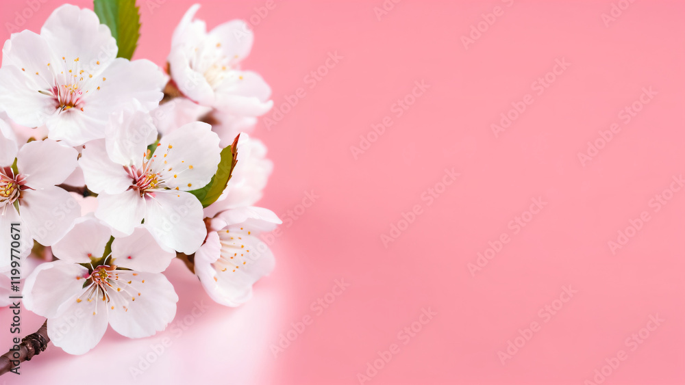 Obraz premium pink cherry blossom in spring