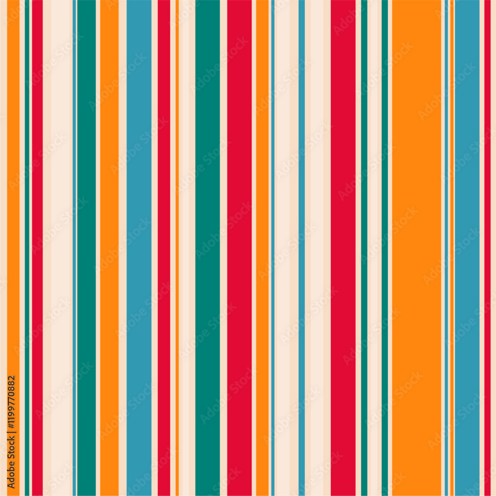Obraz premium Seamless decorative pattern with stripes print for textile, paper, pak etc geometric design 