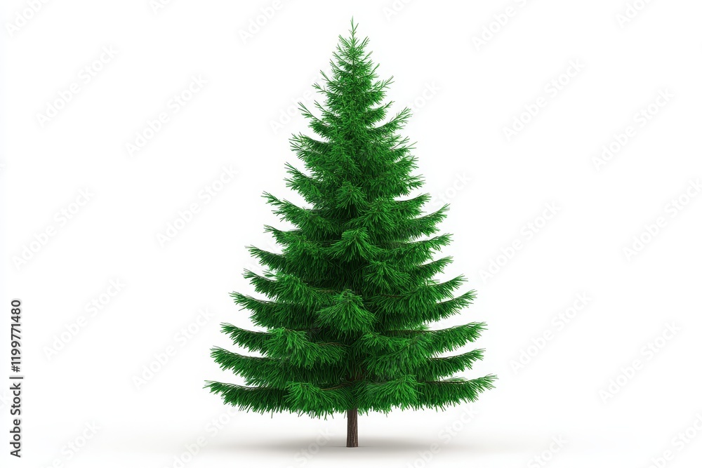 Isolated Pine Tree on White Background - Symbolizing nature, growth, strength, peace, and the holidays, this image showcases a lush pine tree, perfectly isolated against a pristine white backdrop. Ide Isolated Pine Tree on White Background - Symbolizing nature, growth, strength, peace, and the holidays, this image showcases a lush pine tree, perfectly isolated against a pristine white backdrop. Ide
