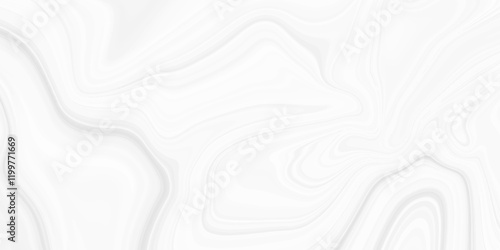 White and grey liquid marble pattern texture natural background. Liquify Swirl white and gray color art. Beautiful drawing with the divorces and wavy lines in gray tones.	