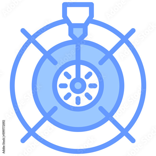 Accuracy Blue Icon