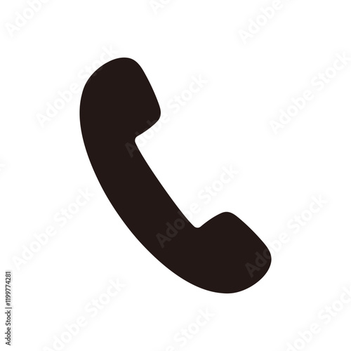 Single phone icon. Vector illustration.