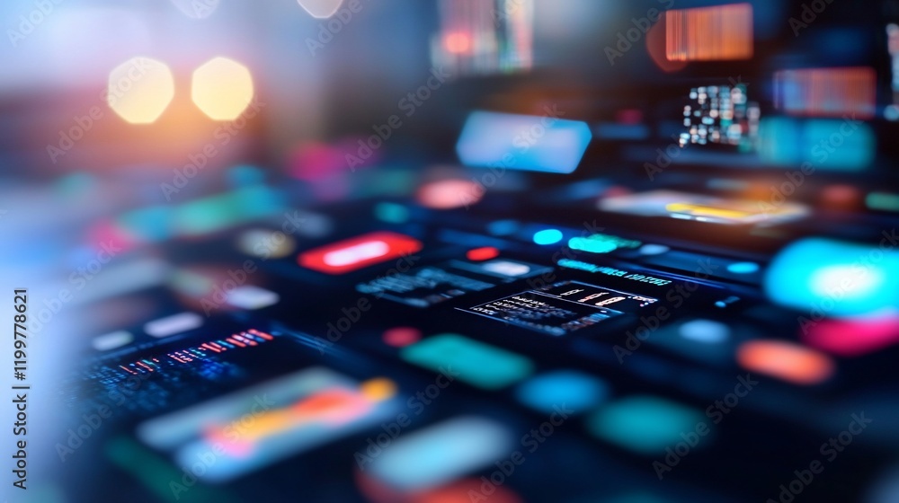 Abstract digital data visualization on screen. Abstract digital data visualization on screen.
