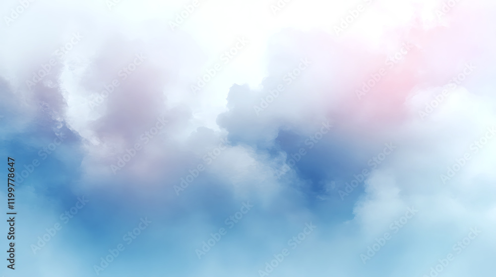 Obraz premium Color overlay clouds on transparent background