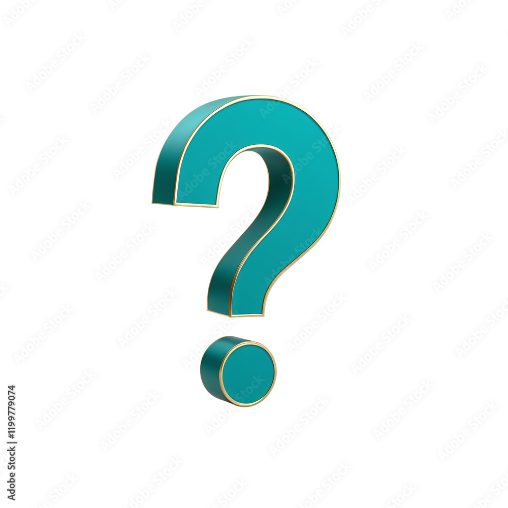 3d blue question mark isolated on a white or transparent background 3d blue question mark isolated on a white or transparent background