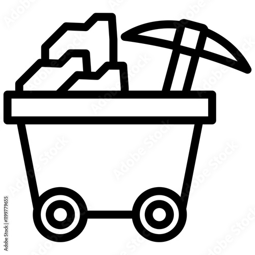 Quarrying Outline Icon