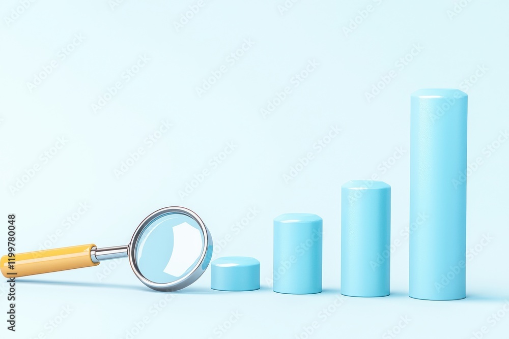 Minimalist graphic illustration for analyzing data insights Minimalist graphic illustration for analyzing data insights