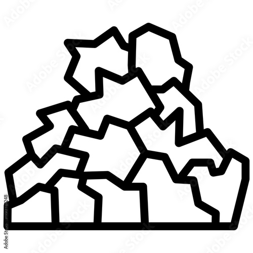 Ore Outline Icon