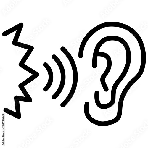 Noise Pollution Outline Icon