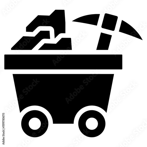 Quarrying Glyph Icon