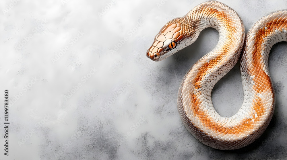 Fototapeta premium Captivating Serpent on Textured Background