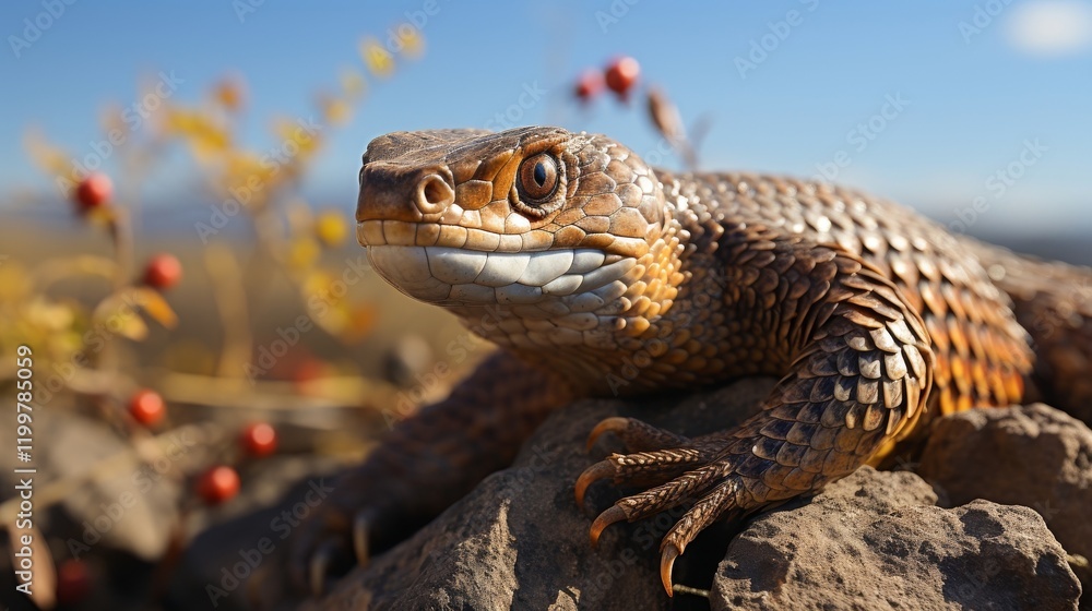 Obraz premium bearded dragon lizard