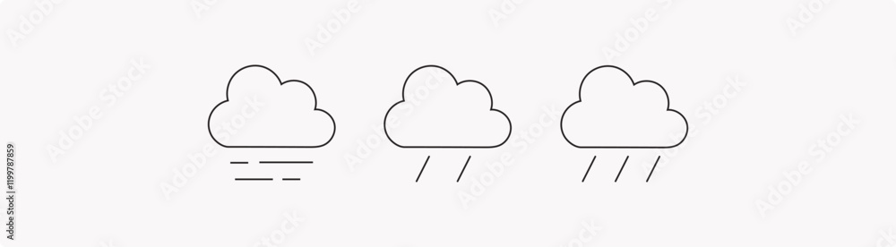 Cloud icon, Cloud Based Sharing Line Icon Design, Vector Stock Collection Cloud icon, Cloud Based Sharing Line Icon Design, Vector Stock Collection