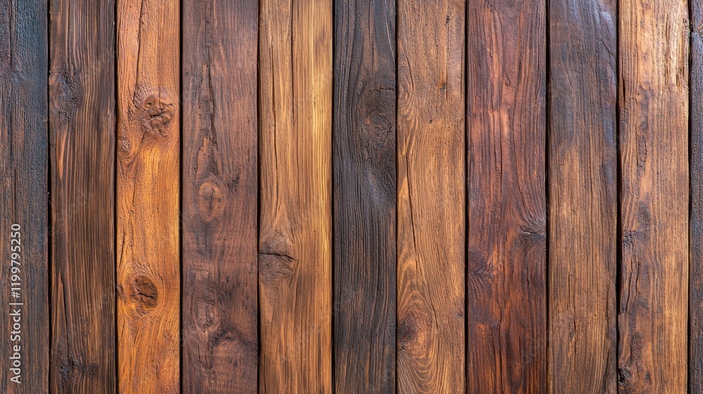 Naklejka premium Rustic Brown Wooden Texture Background