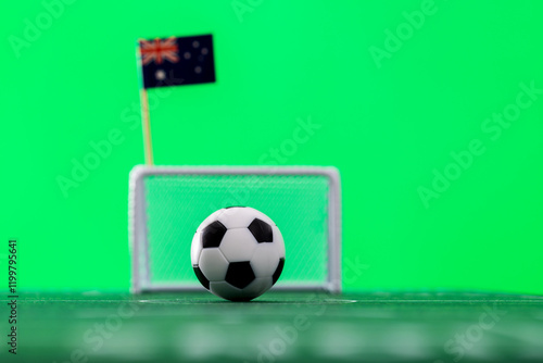 Soccer ball with Australia flag photo