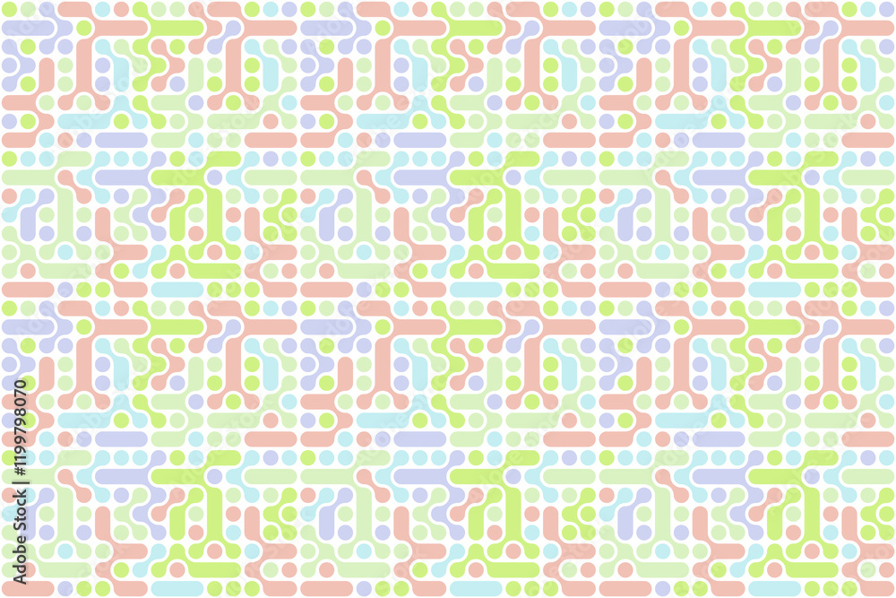Pastel Blob Pattern Maze Design Pastel Blob Pattern Maze Design