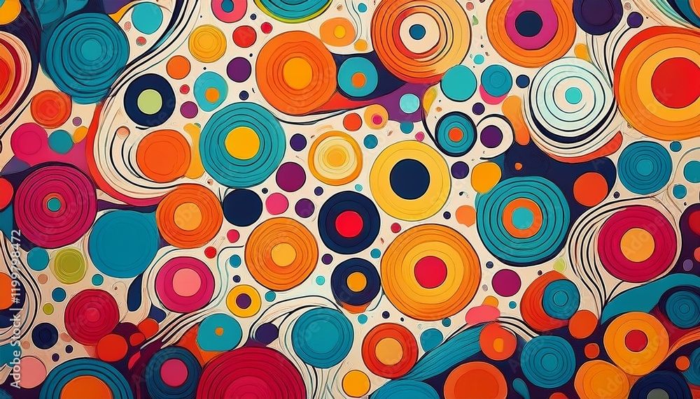 a playful abstract pattern of colorful dots and shapes for creative design projects a playful abstract pattern of colorful dots and shapes for creative design projects