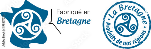 Logo fabriqué en Bretagne, produits de nos régions