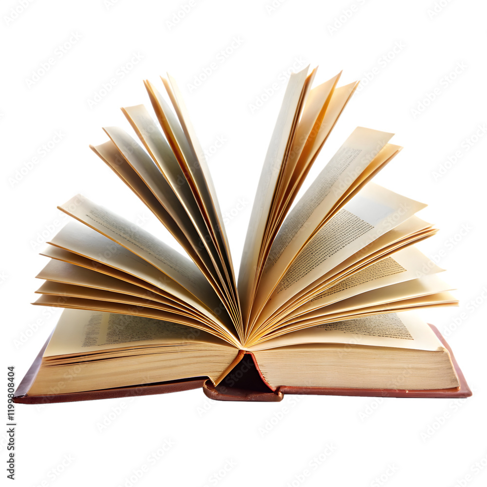 Fototapeta premium Book isolated on transparent background 