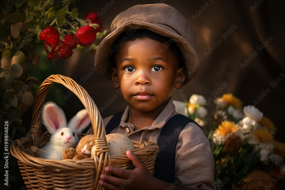 Spring atmosphere of easter holiday generative AI image Spring atmosphere of easter holiday generative AI image