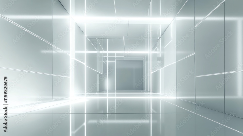 White Room with Neon Lights White Room with Neon Lights