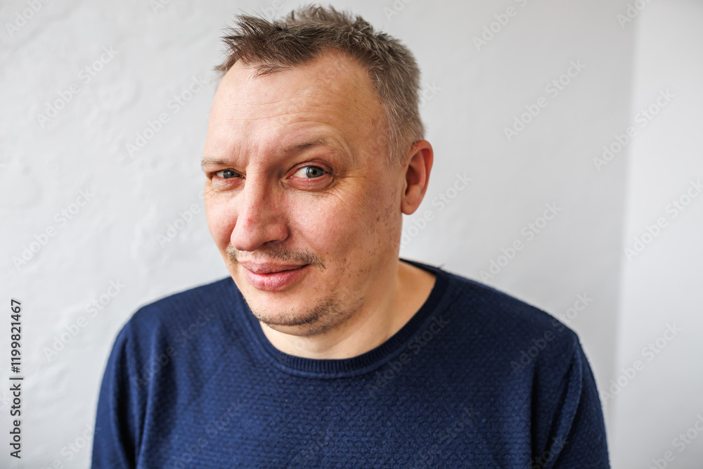 Fototapeta premium the face of a cheerful smiling happy person