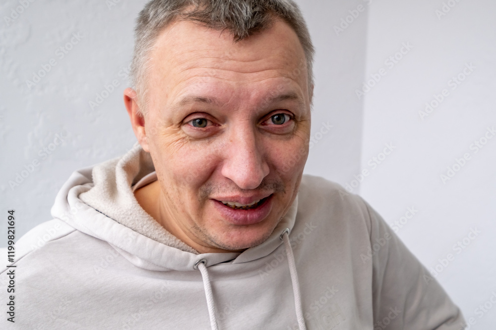 the face of a cheerful smiling happy person the face of a cheerful smiling happy person