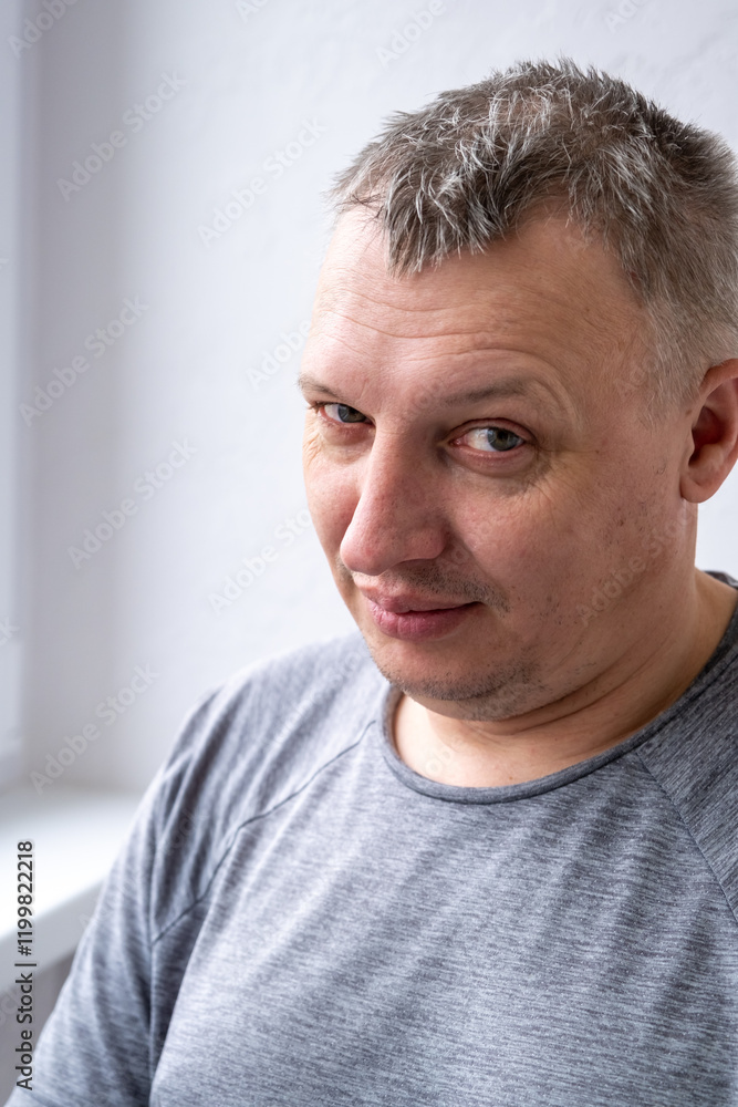 Fototapeta premium the face of a cheerful smiling happy person