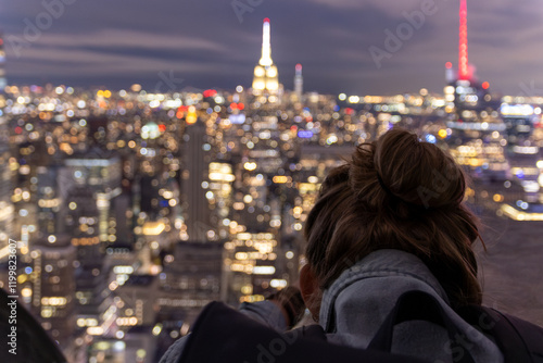 Night view Top of The Rock, NYC