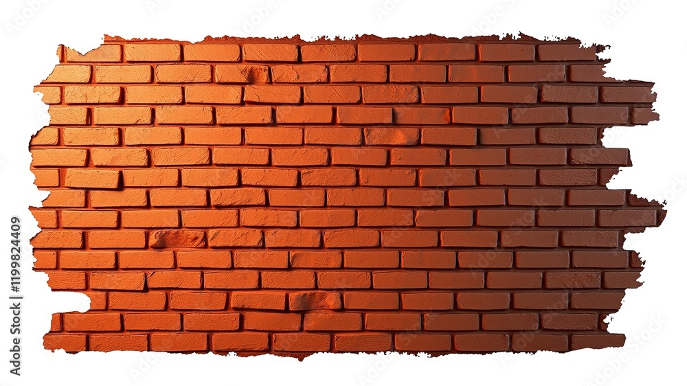 Obraz premium Black Painted Brick Wall Orange Background Architecture