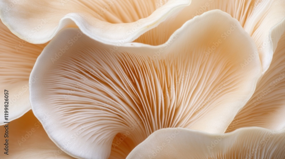 Close-up of Oyster Mushrooms Close-up of Oyster Mushrooms