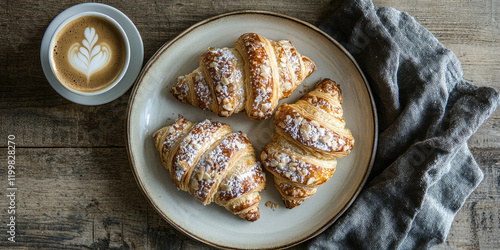 Delicious Plate of Croissan...