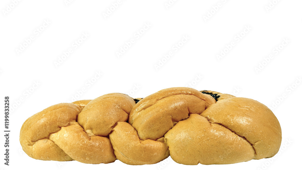 long sweet bread in horizontal, transparent background long sweet bread in horizontal, transparent background