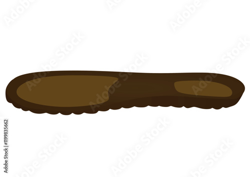 Foot sport insole. vector illustration