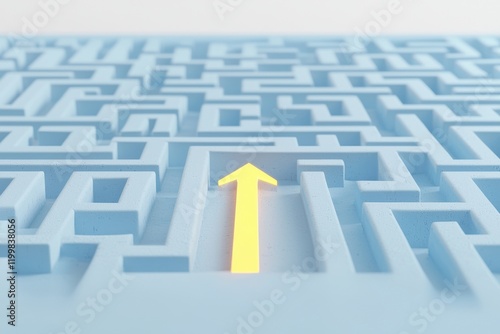 Wallpaper Mural Digital surrealism exploring the glowing blue maze environment Torontodigital.ca