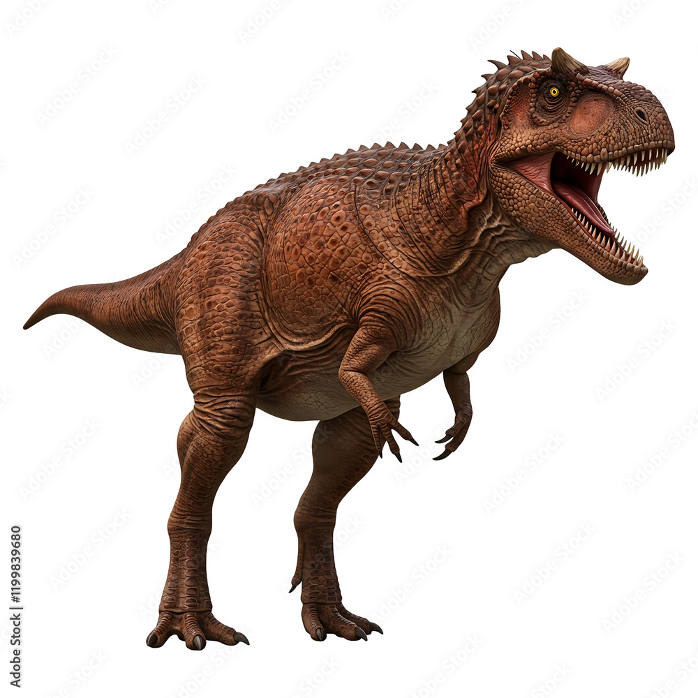 Fototapeta premium Red Dinosaur Roaring