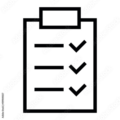 scorecard vector icon