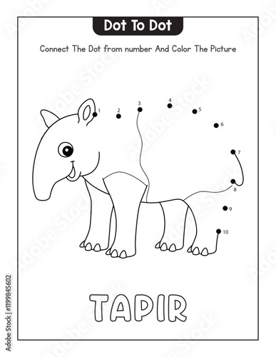 Animals Dot To tot Page