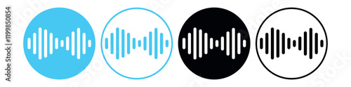 Set of High-Quality Sound Recording Vectors – Perfect for Podcasts