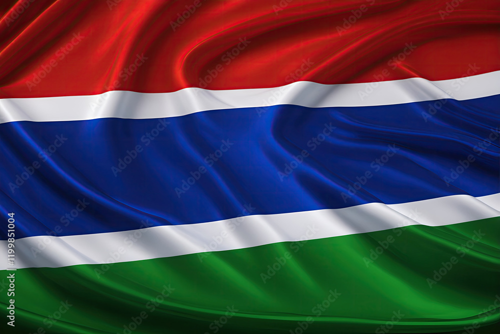 Fototapeta premium gambian flag for national Day or Independence Day of gambia